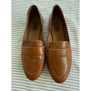 Miz Mooz Ken Brown Leather Loafers - Women's Size 7.5